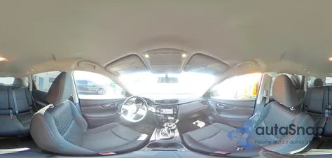 2017 Nissan Rogue Sv z USA, uszkodzony, nr VIN KNMAT2MV4HP615358